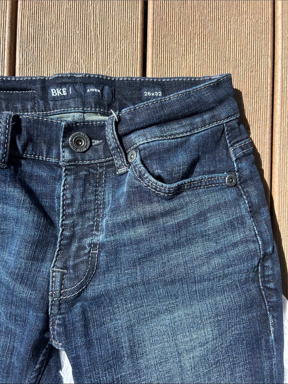 Men’s BKE Buckle Aidan Denim Dark Wash Jeans Size 26x32 - Picture 5 of 16